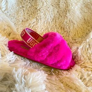 Kids UGG fluff yeah sandals